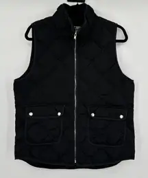 Woolrich Womens Vest‎ Black Quilted Puffer Sleeveless L/G Large Great Condition