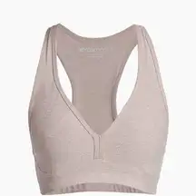 New Women's BEYOND YOGA Birch Heather Spacedye Lift Your Spirits Bra Size XS