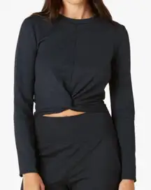 Beyond Yoga Heather Rib Groove Cropped Top Size M
 NWT New