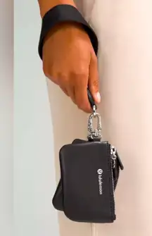 LULULEMON Athletica Black DUAL Pouch Wristlet