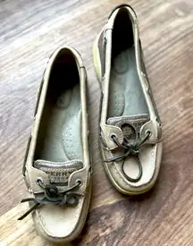 Sperry Topsider Woman’s Angelfish Metallic Boat Shoes 5.5