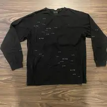 KITH Black Anti Gravity Long Sleeve T-Shirt Size Small!