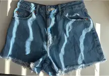 Topshop A-Line Denim Shorts