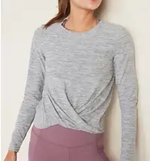 Old navy active breath one grey athletic top size large