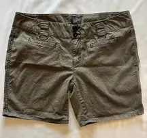 BeBop 2000s Y2K Khaki Shorts W/ Black Polka Dots Sz 13 Indie Twee Downtown Girl