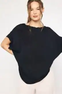 Michael Stars Dolman lagenlook art to wear boho artsy Sleeve Sweater size small