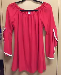 Red Off The Shoulder Shirt