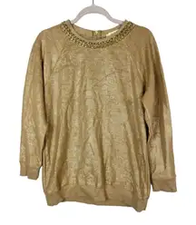 Michael Michael kors gold sweater‎