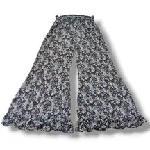 Staring At Stars Pants Size Medium W30"xL29" Wide Leg Pants Sheer Pants Cover Up Pants Women's