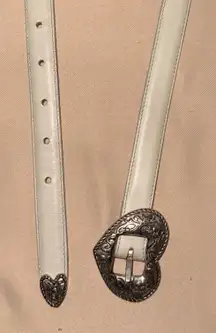 Vintage Justin Boots Heart Belt