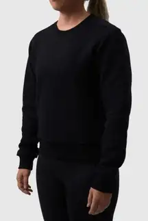 Born Primitive Waffle Crewneck Pullover Long-Sleeved Shirt in Black Size Medium