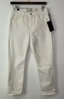 Jen7‎ by 7 for all Mankind Cropped Skinny Jean White 6