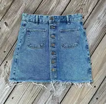 Zara Authentic Denim By TRF Women's Denim Mini Skirt Size 26 Waist