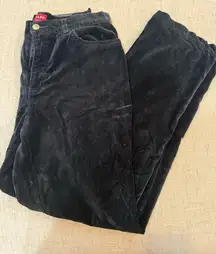 Black velvet Chaps trousers Winter pant 6