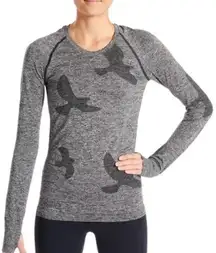 Oiselle Flyt long sleeve black gray size XS