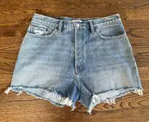 RE/DONE Revolve Hight Rise Buttoned Fly Shorts size 31 Pristine Condition