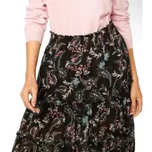 Misa Los Angeles Black Maxi Skirt