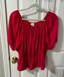 Dark Magenta Blouse