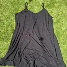 Chic Black Dress with Spaghetti Straps