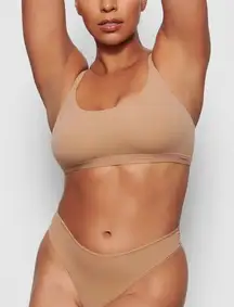 SKIMS Fits Everybody Scoop Bralette Bra Sienna Tan Nude NEW