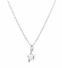 Swarovski silver Tone Open star necklace