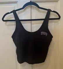 Lululemon align tank black with TCU logo