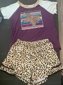 Nice Cheetah Pajama Set From Buccees’s