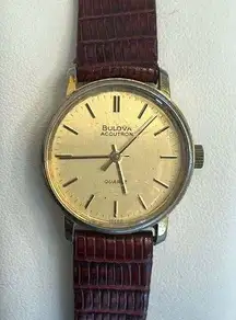 Bulova  Accutron Ladies Watch RARE Vintage Gold Tone Case and Dial