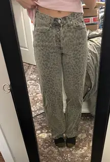 Leopard Print Jeans