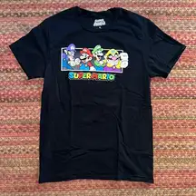 SUPER MARIO BLACK GRAPHIC CHARACTER TEE