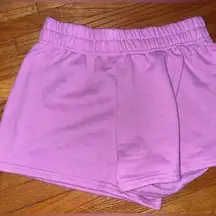 BRIGHT PINK SHEIN SWEATSHORTS