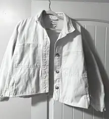 White Jean Oversize Jacket