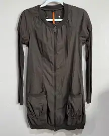 Cop Copine Safran Robe Gray 38/S Designer Women's Mini Dress