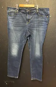 Women’s Ava & Viv Dark Blue Jegging Jeans Size 20W