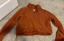 Cropped Orange Windbreaker