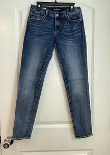 Driftwood Dark Wash Low Rise Y2k Style Straight Leg Jeans 26