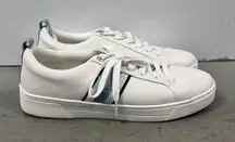 Ted Baker Women's White Leather Low Top Sneakers Lace Up Casual Shoes US 10