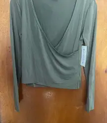 Athleta Sage Long Sleeve Drape Back Top