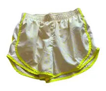 Nike Women's Dri-Fit Tempo Running Shorts Yellow Speckled Size S