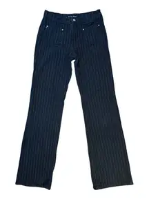 Miss Sixty Women’s  black with white pin stripes bootcut jeans size 28 EUC