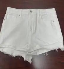 Kendall & Kylie The Drifter High Rise White Shorts Size 5/27