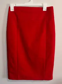 EXPRESS Elegant Red Pencil Skirt Size 4