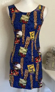 Pacific Legend‎ Hawaiian Tiki mini dress size Small