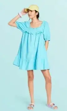 Stoney Clover x target‎ collab blur mini dress pockets blue size XL