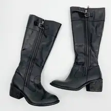 Born Black Leather Uchee Boot Knee High