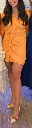 BB Dakota Orange Collared Dress