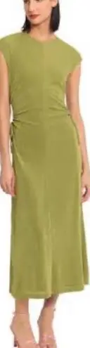House of Harlow 1960 x REVOLVE Green olive satin long keyhole maxi dress Sz L Size L