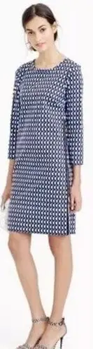 J.Crew Jet Set Geo 3/4 Sleeve Dress