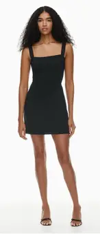 aritzia black tie dress aritzia wrap tie dress