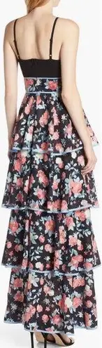Foxiedox darlene dress maxi ruffled tiered floral flowers boho size M